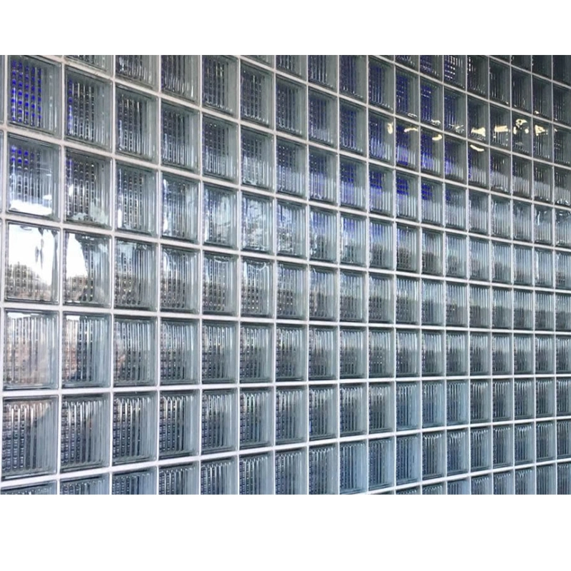 Solid Glass Bricks Curtain Wall Glass Partition Colorful Mosaic Title Shower Partition