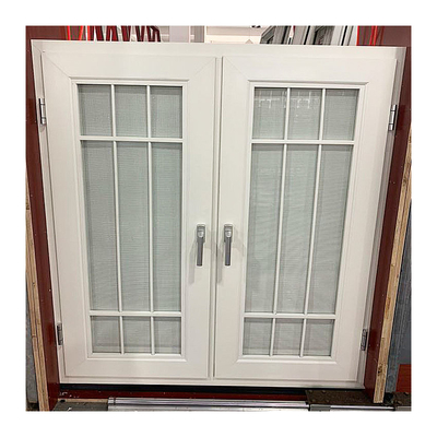 Ventana de aluminio de la inclinación y de la vuelta de Windows del impacto del huracán con el grano de madera