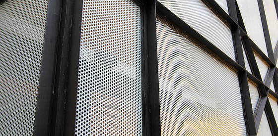 Hoja perforada de aluminio de la pantalla del metal de la pared de cortina de la fachada del edificio del panel