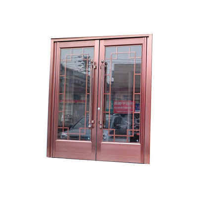 Front Glass Door With de memoria de trama de aluminio ADA Compliance Threshold