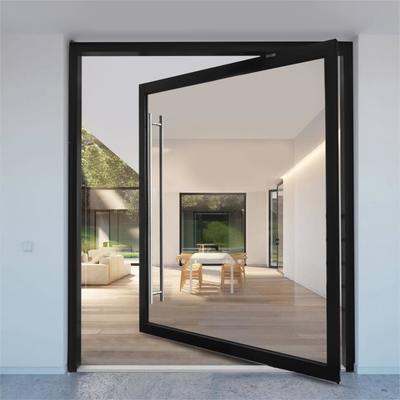 Divisiones de cristal de aluminio aisladas ultra claras para la puerta del pivote de la primavera