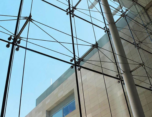 El punto estructural de la araña de cortina del sistema de cristal de la pared apoyó la fachada de fijación de la suspensión
