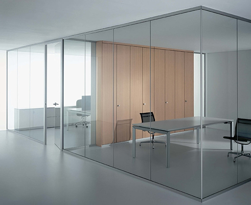 Aislamiento sano doble Frameless desmontable de las paredes de división de cristal