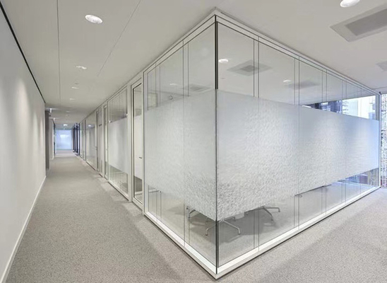 Aislamiento sano doble Frameless desmontable de las paredes de división de cristal