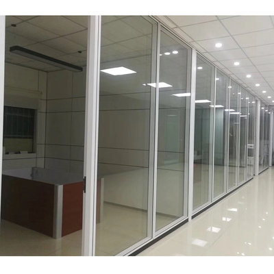 División de cristal Frameless interior del pilar de los tabiques de la ventana de la pared de la oficina