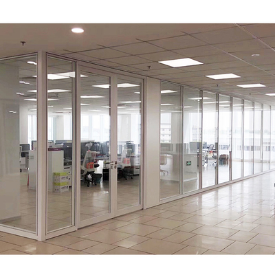 División de cristal Frameless interior del pilar de los tabiques de la ventana de la pared de la oficina