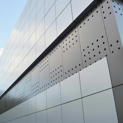Revestimiento de aluminio de la pared del metal de PVDF panel 4m m 5m m para el edificio
