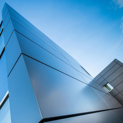 Revestimiento de aluminio de la pared del metal de PVDF panel 4m m 5m m para el edificio