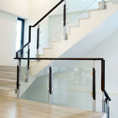 Verja de cristal moderada alta permeabilidad para la barandilla de cristal del balcón de la escalera