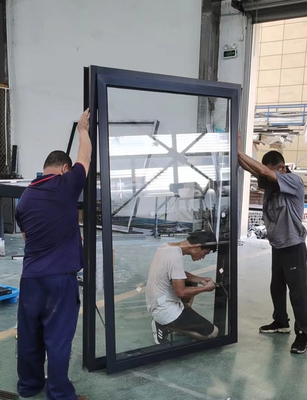 Puertas de entrada delanteras de la tienda de cristal de aluminio comercial de NFRC con ADA Compliant Threshold