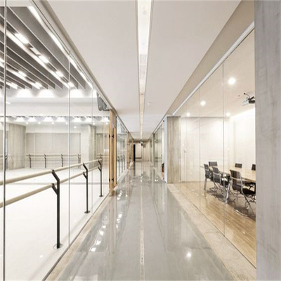 Paredes de división de cristal Frameless insonoras para la danza/el estudio de grabación
