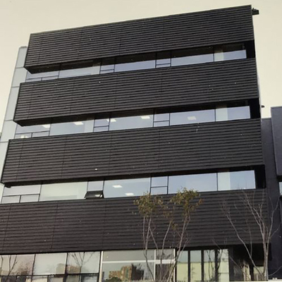 Marco de cristal de aluminio de Windows del panel de la cinta moderna de la fachada para el edificio