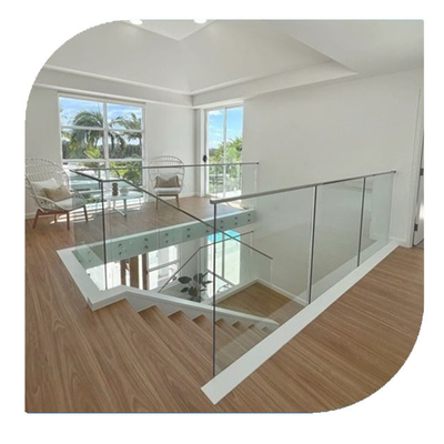 Cerca de aluminio de cristal Handrail de la piscina del pórtico de Balustrade For Balcony de la cerca