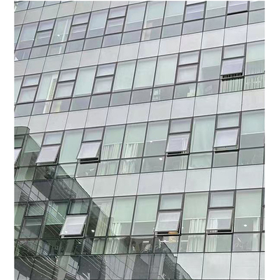 Fachada de cristal reflexiva de la pared de cortina del aislamiento térmico franqueza del 0% - del 90%