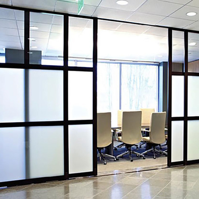 6 - paredes de división de cristal moderadas adaptables gruesas de 12m m con la puerta fácil instalar