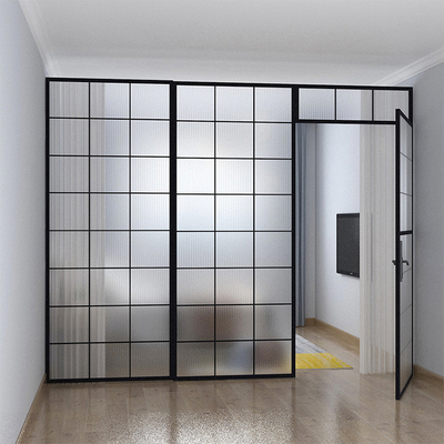 6 - paredes de división de cristal moderadas adaptables gruesas de 12m m con la puerta fácil instalar