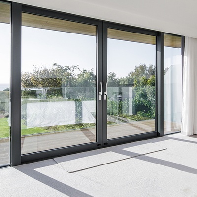 Puerta de cristal moderada aislada marco de aluminio con la puerta de Elevación-desplazamiento de la prueba del huracán