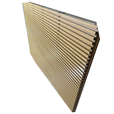 Revestimiento en polvo cerco de puerta de garaje de aluminio parrilla plana de grano de madera