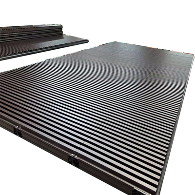 Grano de madera acabado Grano de madera acabado de aluminio barras Modern look para el garaje