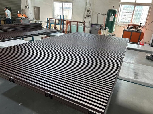 Grano de madera acabado Grano de madera acabado de aluminio barras Modern look para el garaje