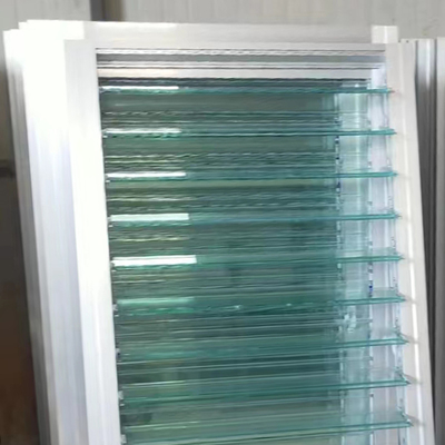Ventanas de vidrio ajustable con paneles de vidrio templado para construcción de viviendas
