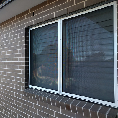 Ventanas de cristal ajustable con pantalla de acero inoxidable 304