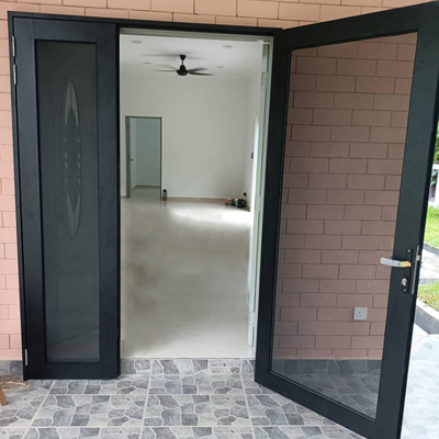 Cuadro de aluminio de acero inoxidable de pantalla de las puertas de pantalla con bisagras para edificios de viviendas