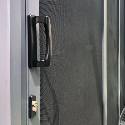 Villa jardín de seguridad puerta corredera de pantalla con aluminio marco pantalla de acero inoxidable