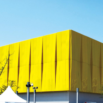 Hojas de fachada de revestimiento de metal de aleación de aluminio para la construcción de muros cortina