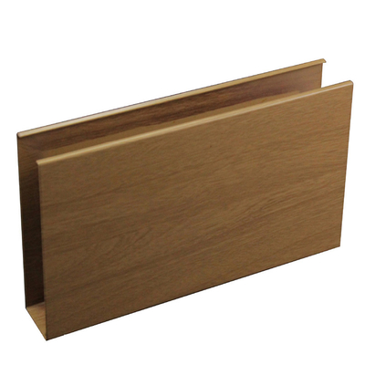Panel de pared para la decoración de tablero de techo de aluminio de grano de madera