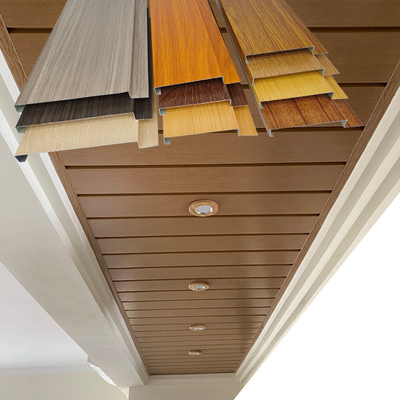 Panel de pared para la decoración de tablero de techo de aluminio de grano de madera