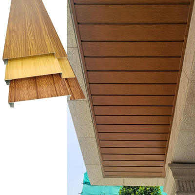 Panel de pared para la decoración de tablero de techo de aluminio de grano de madera