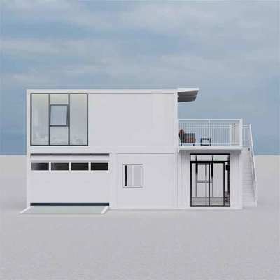 Casa modular de dos pisos para oficinas y casa prefabricada para alquiler