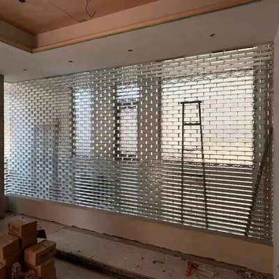 Construcción de mosaico transparente Decoración de baldosas Pared divisoria Pared cortina de vidrio sólido de ladrillo