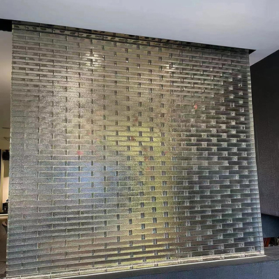 Tijeras de mosaico de pared de vidrio interior transparente de cuerpo completo para bloques de vidrio de cocina