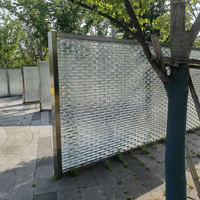 Tijeras de mosaico de pared de vidrio interior transparente de cuerpo completo para bloques de vidrio de cocina