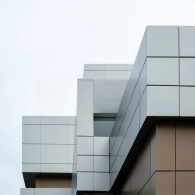 Panel aislado de aluminio metálico de color cepillado duradero para edificios de larga duración