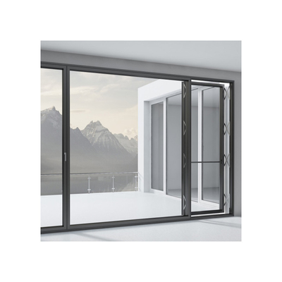 Pared de vidrio aislada de perfil de aluminio personalizado con ventana plana para espacios modernos