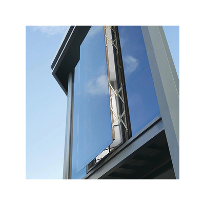 Pared de vidrio aislada de perfil de aluminio personalizado con ventana plana para espacios modernos