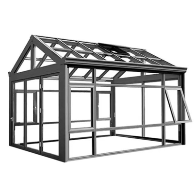 Villa de Invierno de pie libre Jardín impermeable Triángulo Solarium con acceso por la puerta corredera