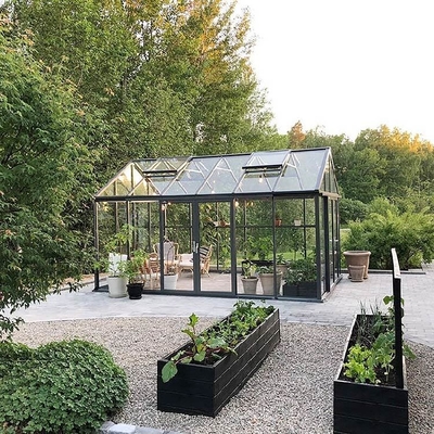 Villa de Invierno de pie libre Jardín impermeable Triángulo Solarium con acceso por la puerta corredera