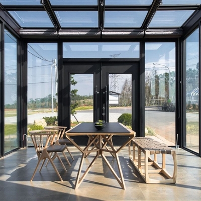 Invernadero exterior solarium octogonal con vidrio aislado y tamaño personalizado