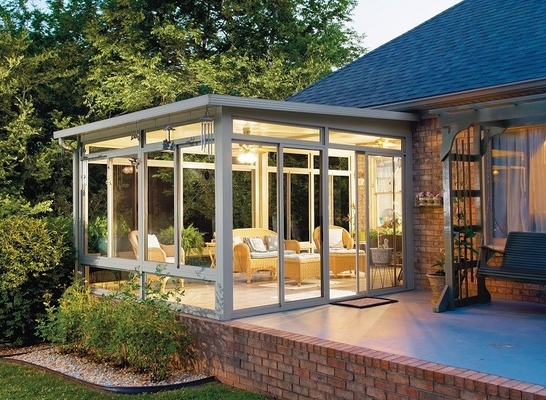 Invernadero exterior solarium octogonal con vidrio aislado y tamaño personalizado