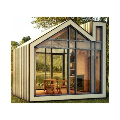 Puerta doble corredera Veranda de vidrio de aluminio Jardín de invierno Sala de sol para edificio de oficinas