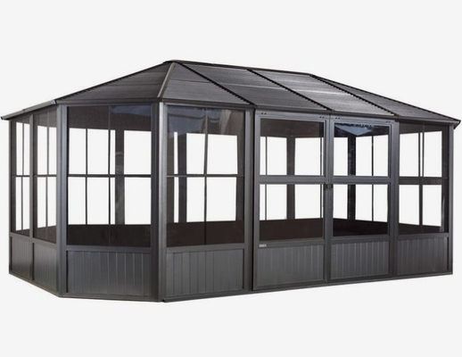Techo personalizado Jardín de Invierno Solario de pie libre Salas de aluminio listas para el envío