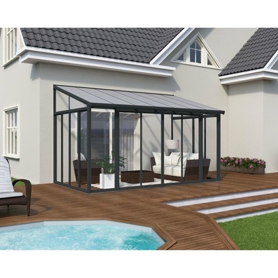 Techo personalizado Jardín de Invierno Solario de pie libre Salas de aluminio listas para el envío