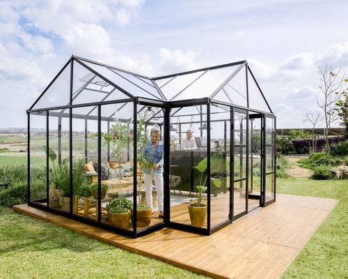 Superficie lisa Cuatro temporadas Solariums con vidrio doble acristalado doble templado