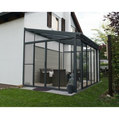 Diseño moderno Superficie lisa Villa de pie libre Casas de vidrio Salones de sol para cuatro estaciones