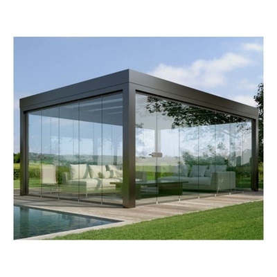 Todos los Temporados techo personalizado persiana eléctrica Pergola de aluminio para pabellón de jardín