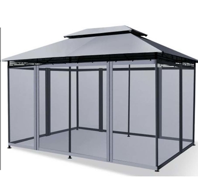 Diseño de techo personalizado Cuatro estaciones Sala de jardín Cuadro de aluminio Sala de sol de doble cristal